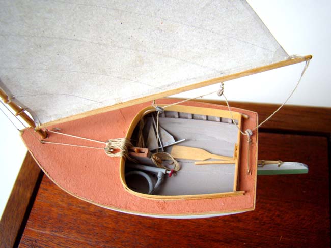 An exceptionally fine scratch built model of a circa 1921 Beetle Catboat in 1:48 scale — image 2
